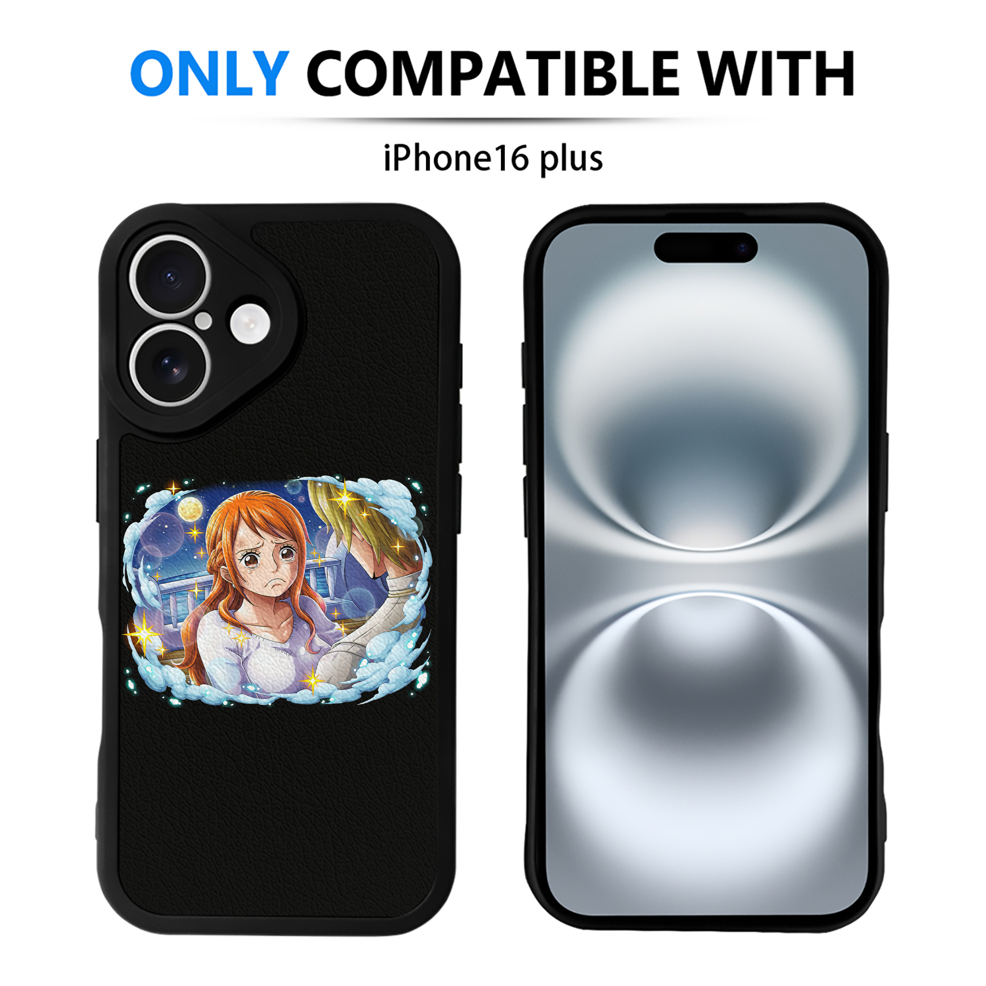 （画像用） ワンピース ナミ ONE PIECE Nami 【iPhone 16シリーズ対応】シリコンスマホケース（レザー調） 材質：シリコン